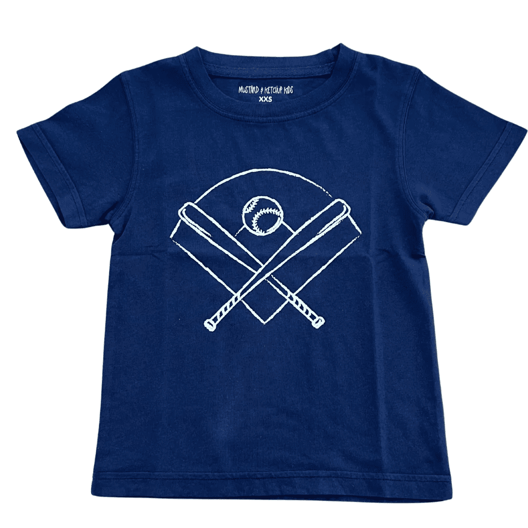 Baseball Field T-Shirt-Navy | mustardketchupkids | Iris Gifts & Décor