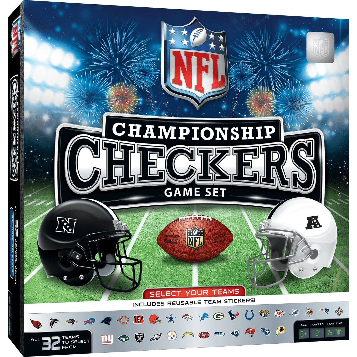 NFL League Checkers | MasterPieces Puzzle Co | Iris Gifts & Décor