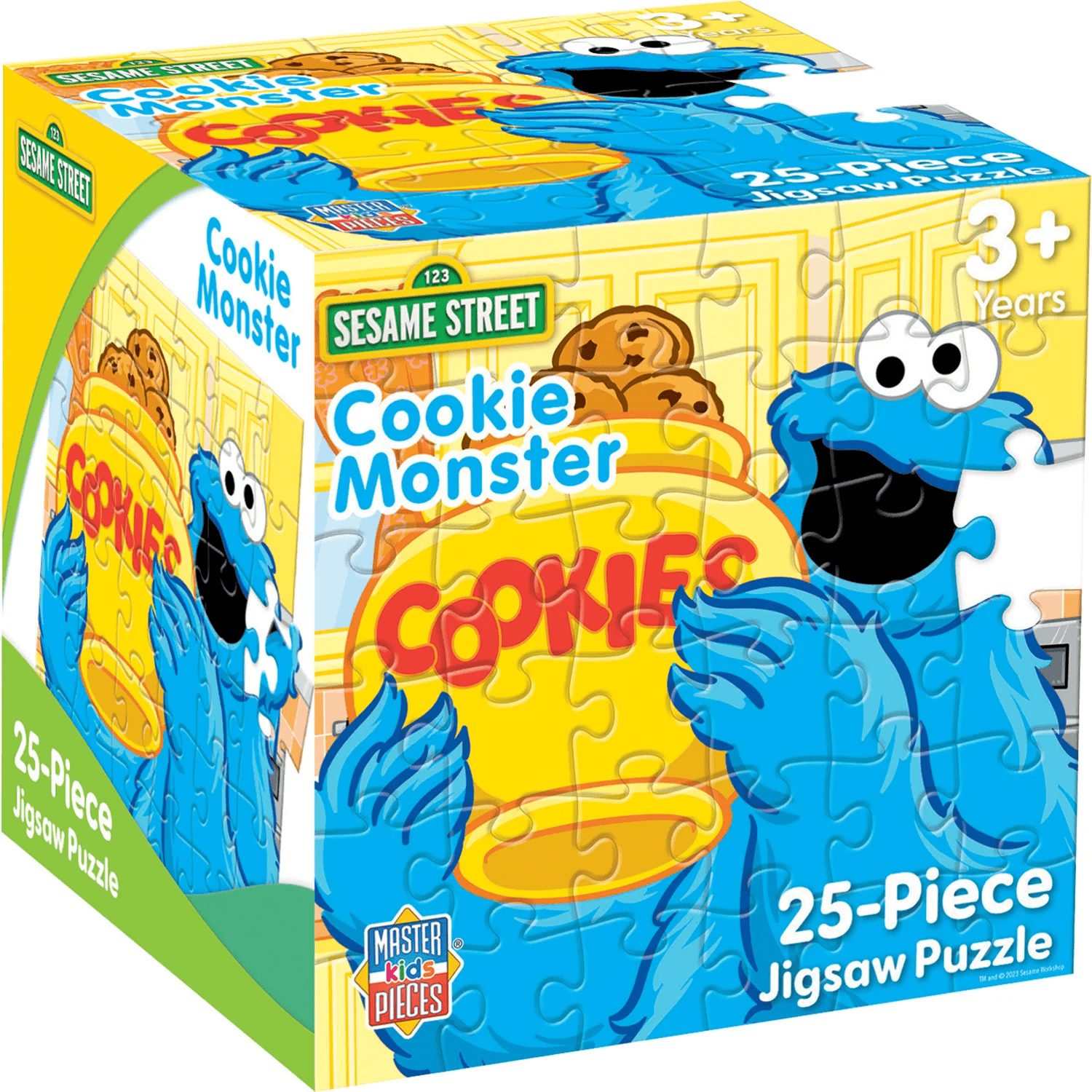 Sesame Street Cookie Monster 25pc Cube Puzzle | MasterPieces Puzzle Co | Iris Gifts & Décor