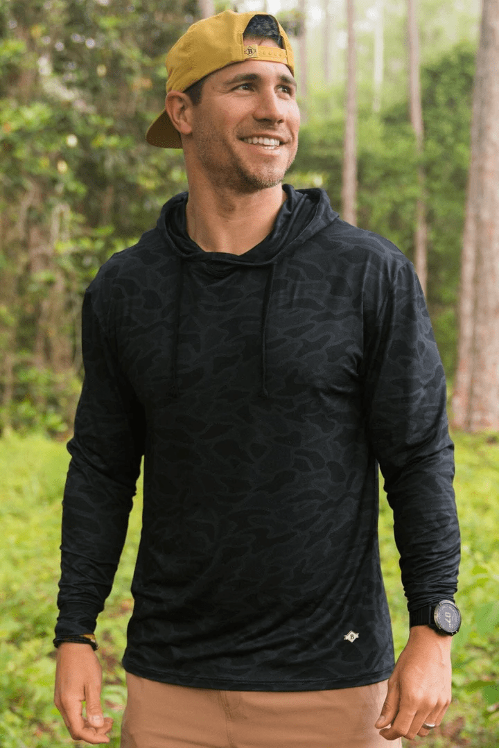 Black Camo Performance Hoodie | burlebo | Iris Gifts & Décor