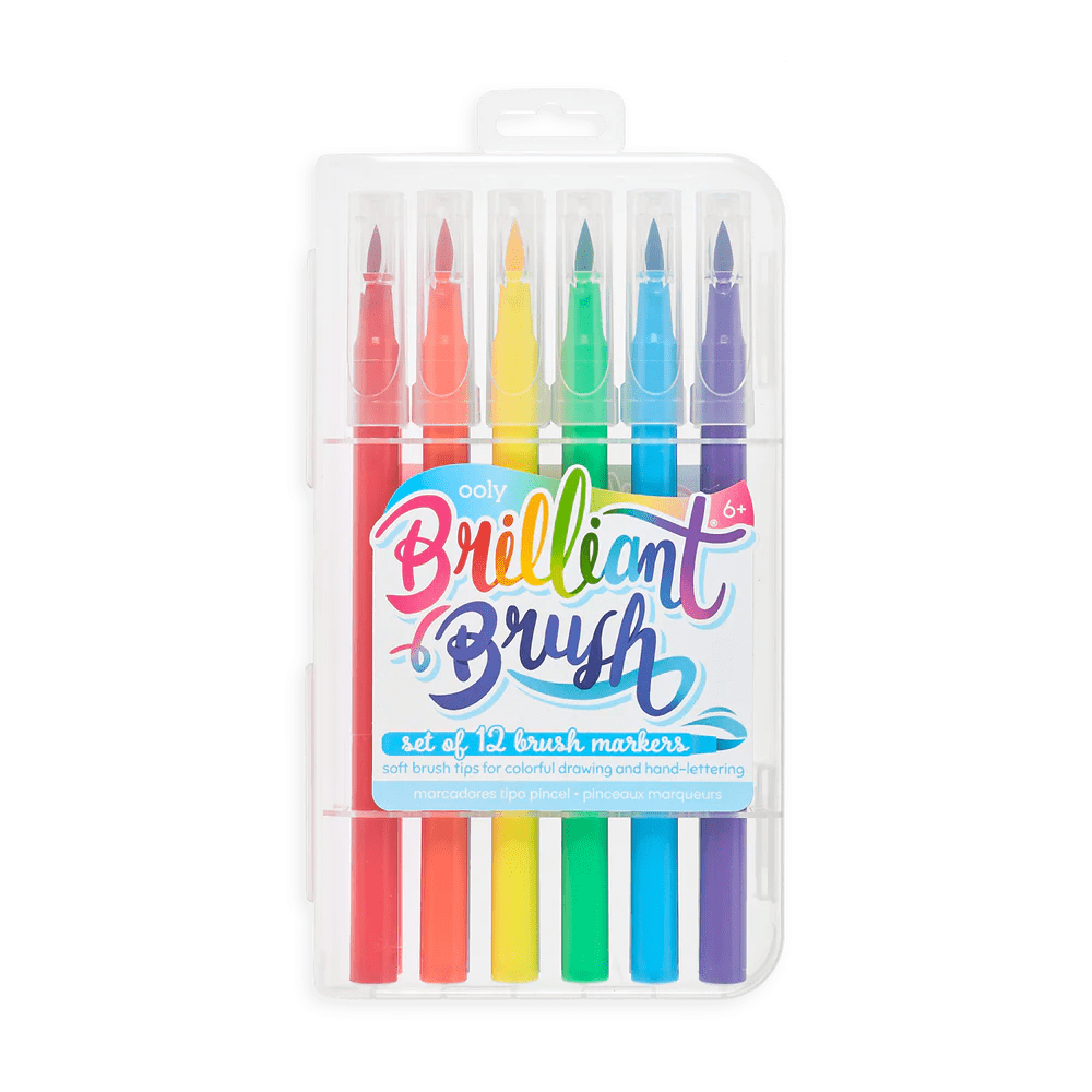 Brilliant Brush Markers-S/12 | Ooly | Iris Gifts & Décor