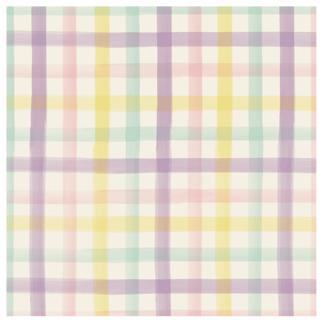 Spring Plaid Cocktail Napkin | Hester & Cook | Iris Gifts & Décor