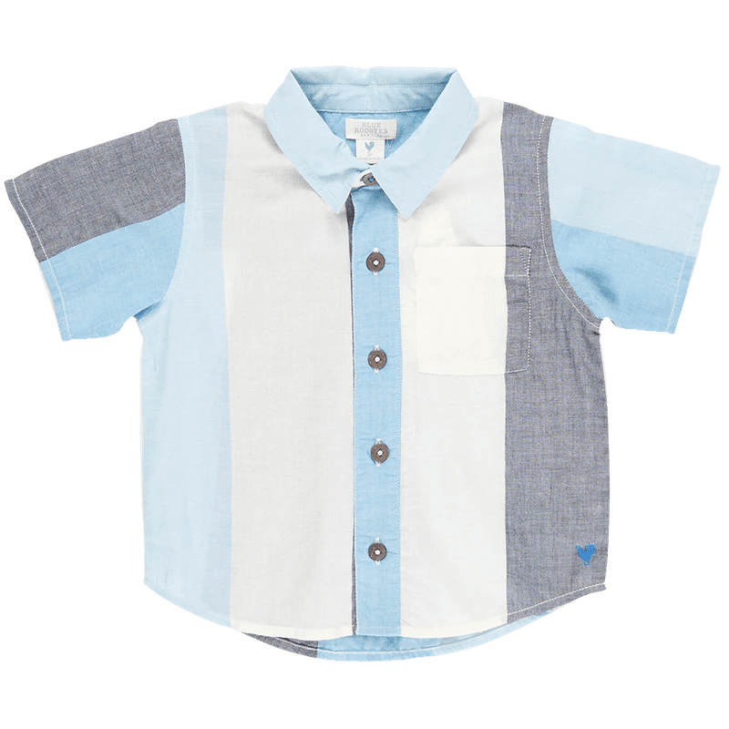 Boys Jack Shirt – Ocean Stripe | Pink Chicken | Iris Gifts & Décor