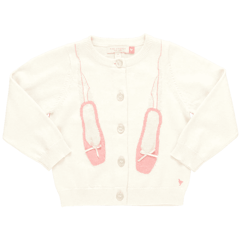 Girls Ballet Sweater – Cream | Pink Chicken | Iris Gifts & Décor