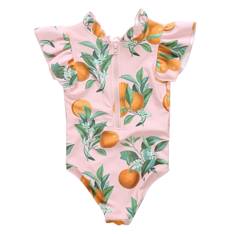 Girls Jennifer Suit – Pink Botanical Oranges | Pink Chicken | Iris Gifts & Décor