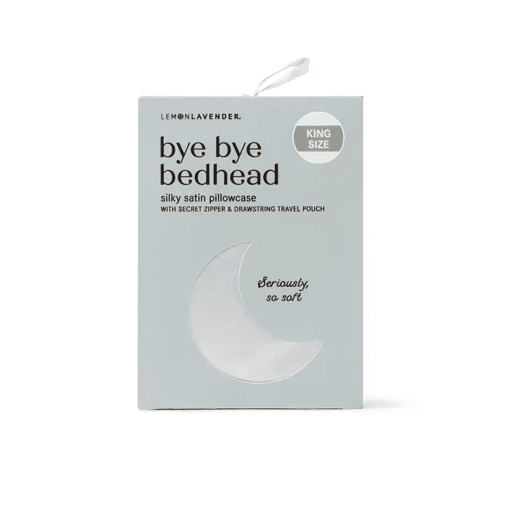 Bye Bye Bedhead Satin Pillowcase – King | Lemon Lavender | Iris Gifts & Décor