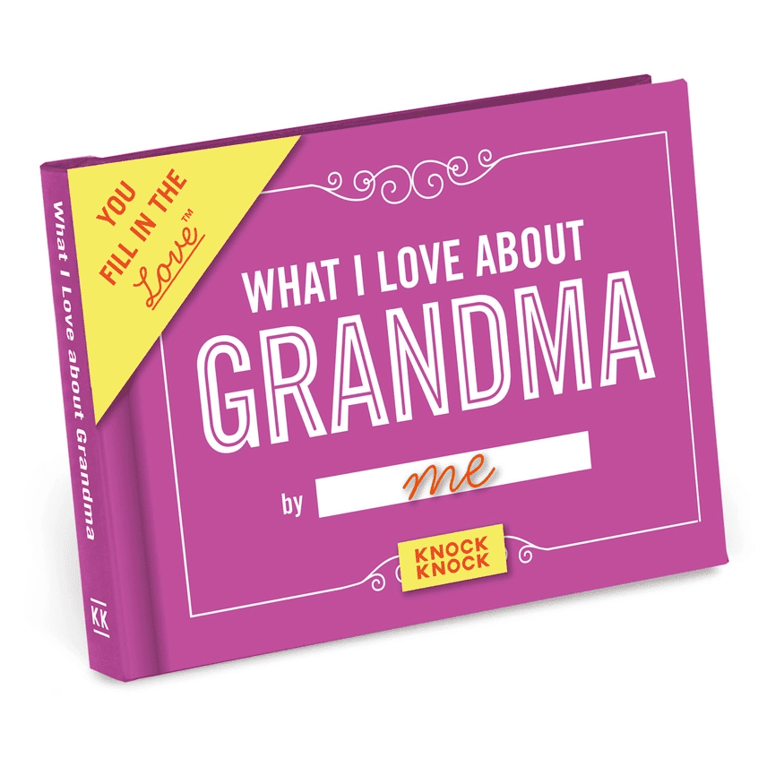 What I love About Grandma Fill in the Love Book | knockknock | Iris Gifts & Décor