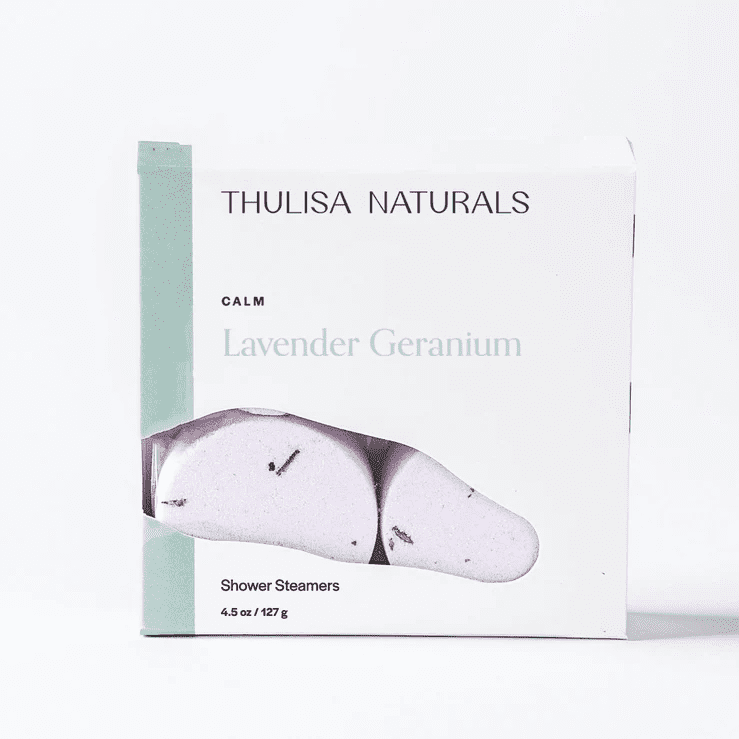 Lavender Geranium Shower Steamer Set | thulisanaturals | Iris Gifts & Décor
