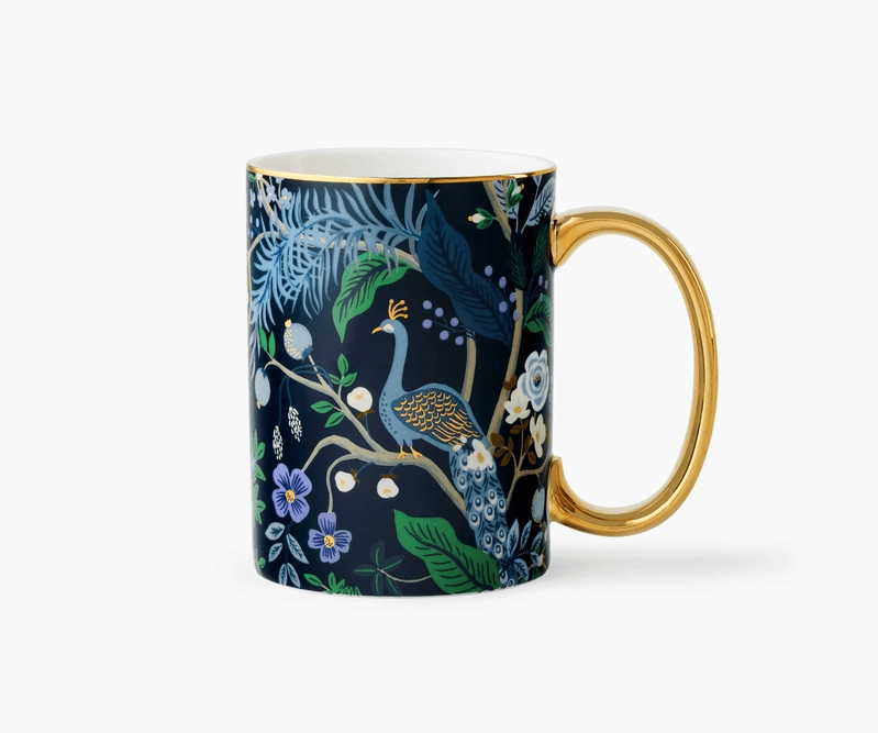 Peacock Porcelain Mug | Rifle Paper Co. | Iris Gifts & Décor