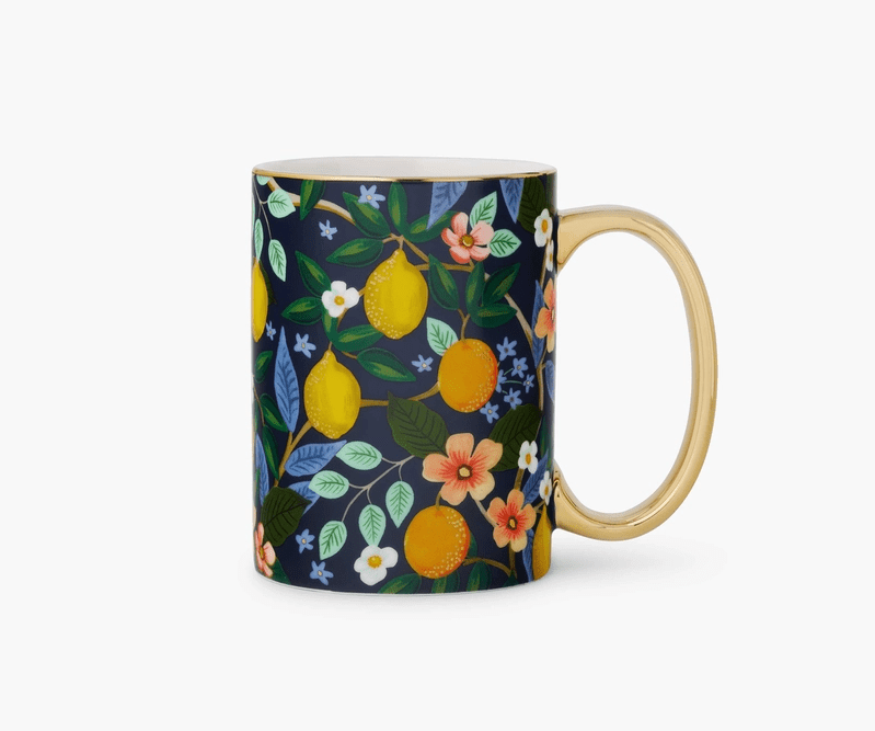 Citrus Grove Porcelain Mug | riflepaperco | Iris Gifts & Décor