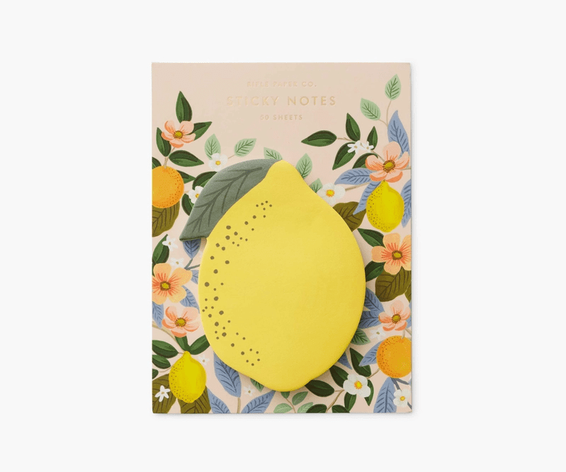Lemon Sticky Notes | riflepaperco | Iris Gifts & Décor