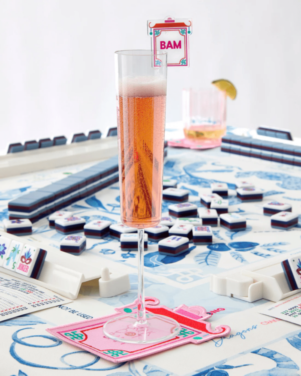 Oh My Mahjong Pagoda Crack Dot Bam Cocktail Napkin
