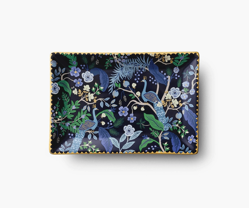 Peacock Catchall Tray | riflepaperco | Iris Gifts & Décor