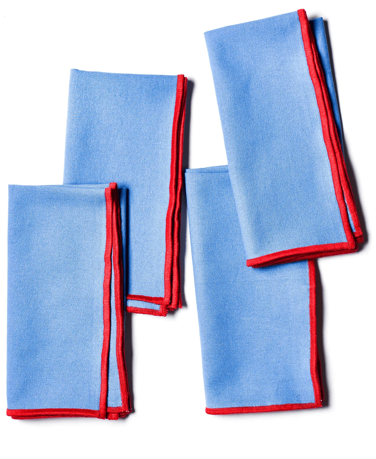 Color Block Blue and Red  Napkins S/4 | Coton Colors | Iris Gifts & Décor