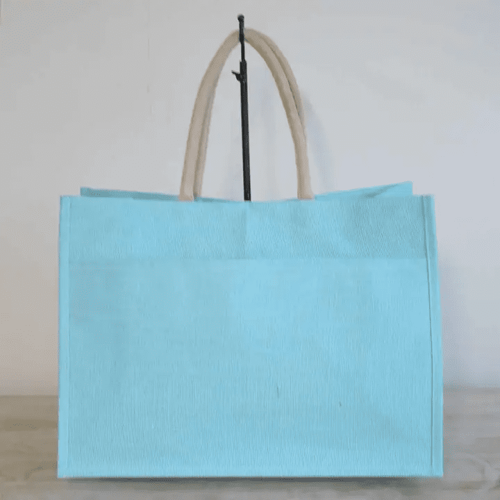 Jute Pocket Tote Aruba Blue | Royal Standard | Iris Gifts & Décor