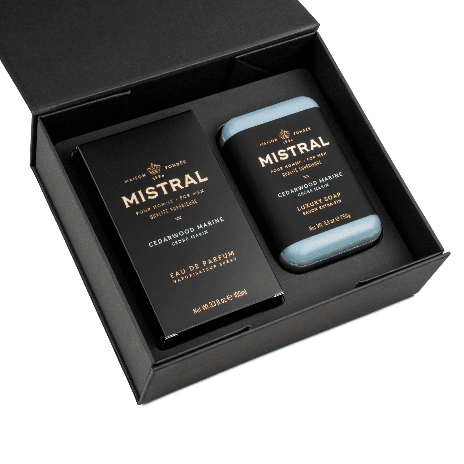 Men’s Perfume/Soap Gift Set Cedarwood Marine | Mistral | Iris Gifts & Décor
