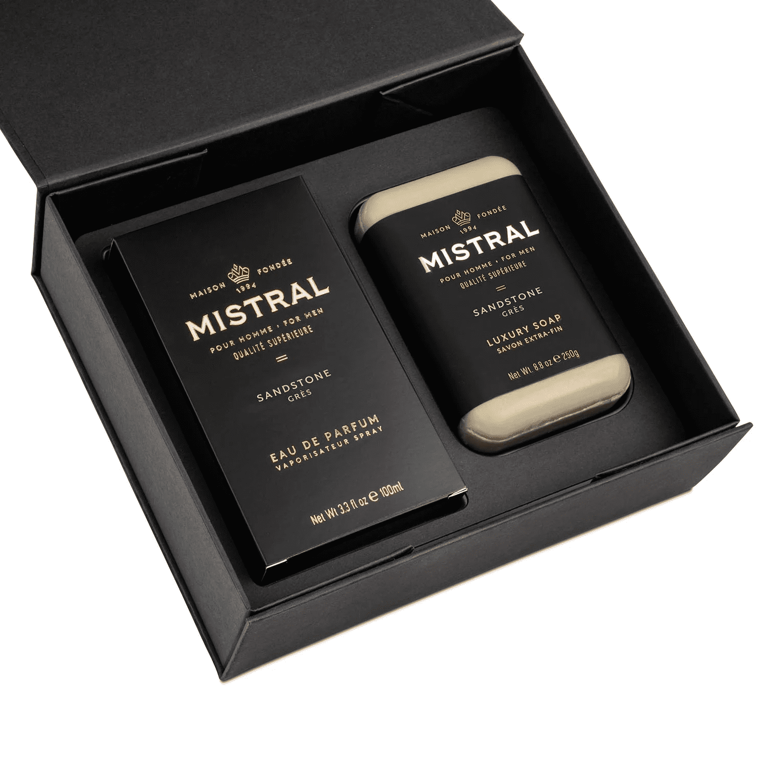 Men’s Perfume/Soap Gift Set Sandstone | Mistral | Iris Gifts & Décor