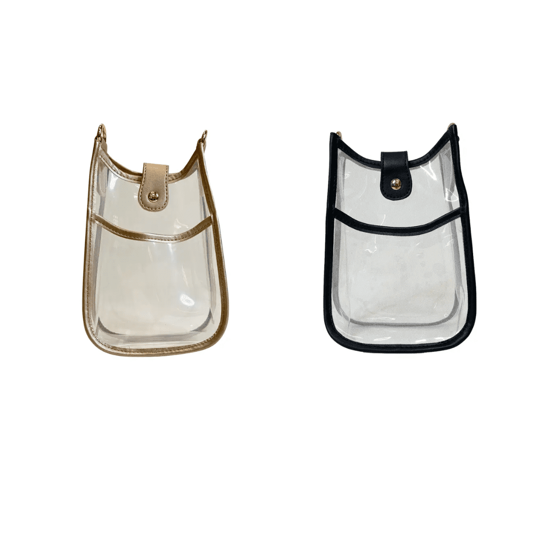 Brenna Clear Messenger Bag | ahdorned | Iris Gifts & Décor