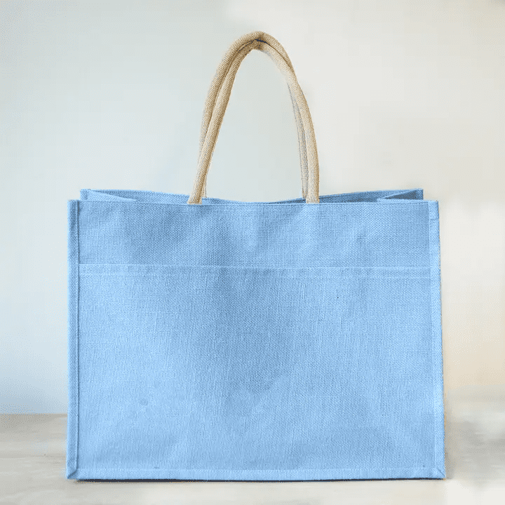 Jute Pocket Tote Palace Blue | Royal Standard | Iris Gifts & Décor