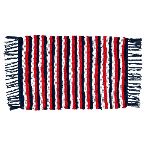 Striped Patriotic Chindi Placemat | saro | Iris Gifts & Décor