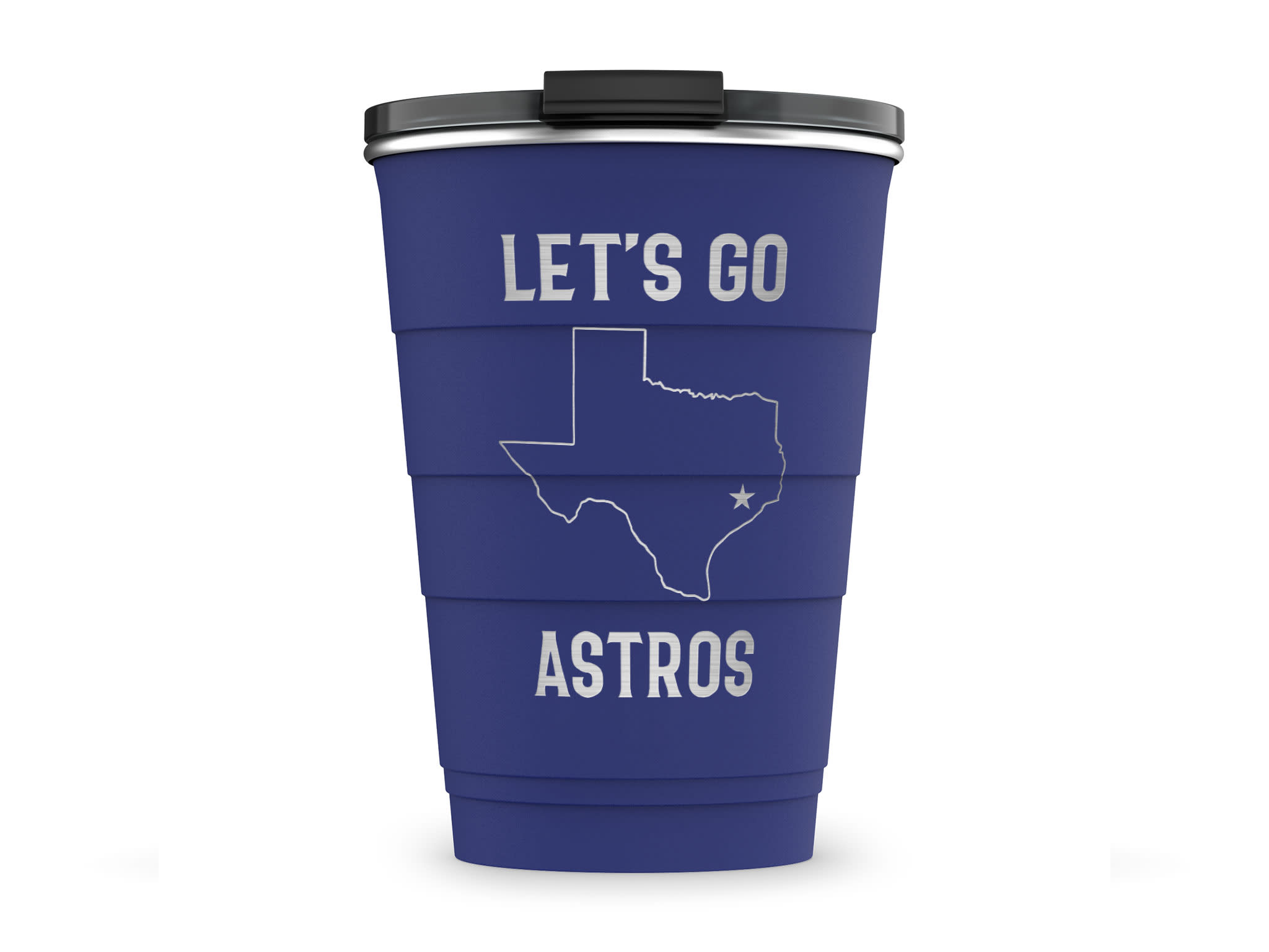Stackable Tumblers 16 oz. Lets Go Astros Navy | Pirani Life, Inc. | Iris Gifts & Décor