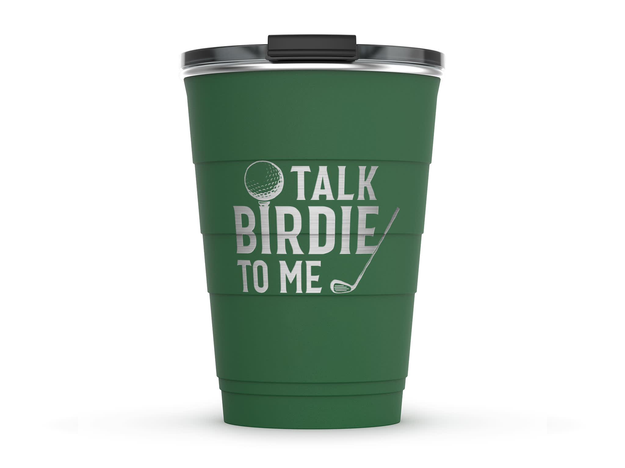 Stackable Tumblers 16 oz. Talk Birdie to Me Green | Pirani Life | Iris Gifts & Décor