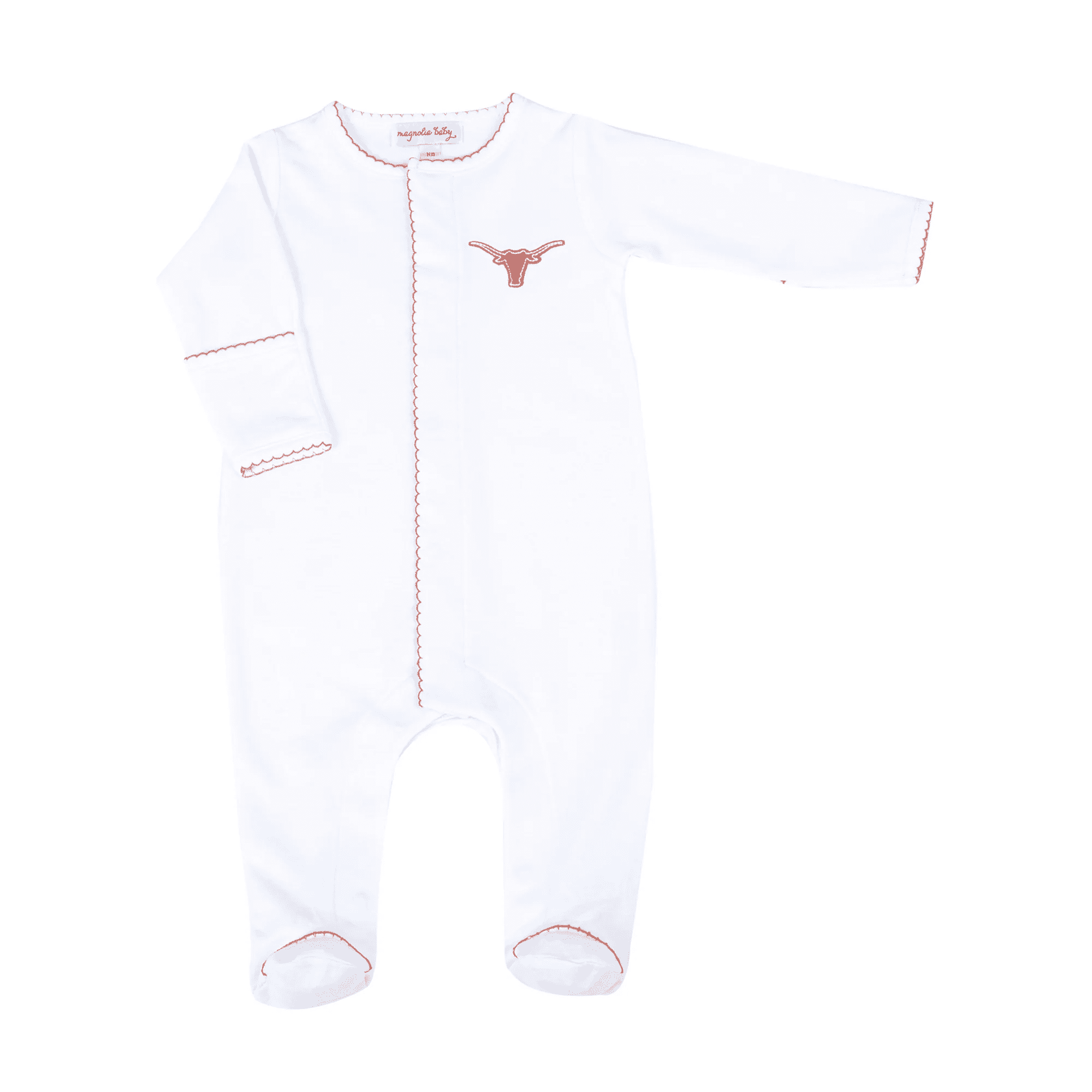 Lil’ Longhorn Emb Footie | Magnolia Baby  | Iris Gifts & Décor