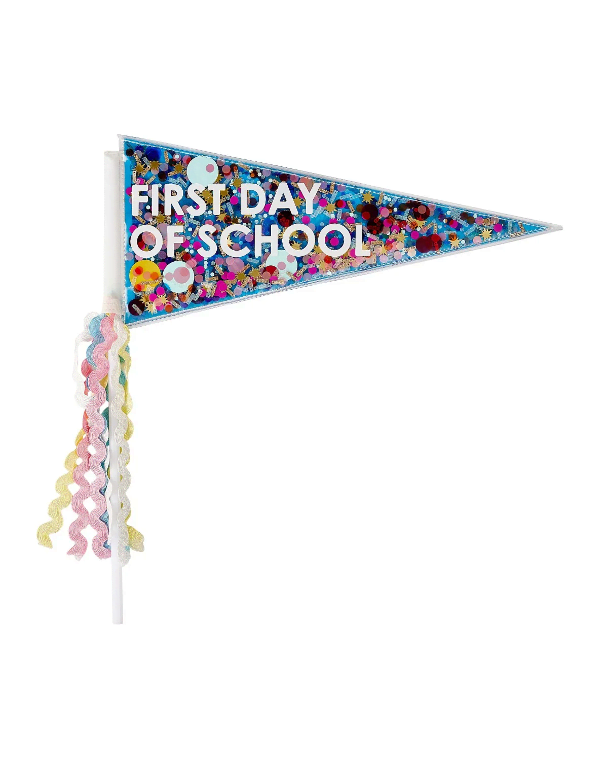 Back to School Two-Sided Confetti Pennant | Packed Party | Iris Gifts & Décor