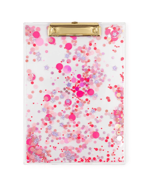 Sweet Tart Confetti Acrylic Clipboard | Packed Party | Iris Gifts & Décor