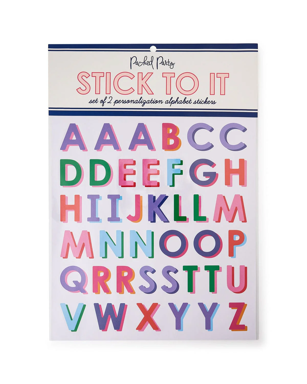 Stick To It Vinyl Alphabet Stickers | Packed Party | Iris Gifts & Décor