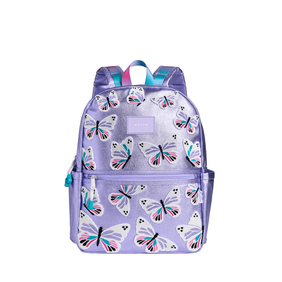 Kane Kids Double Pocket- Butterfly | State Bags | Iris Gifts & Décor