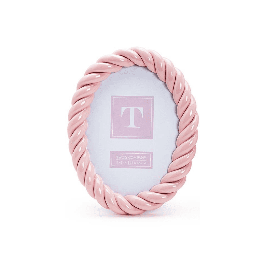 Pink Twist Photo Frame – 5 x 7 | Two's Company | Iris Gifts & Décor