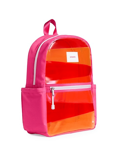 Kane Kids- Pink & Orange Zig Zag | State Bags | Iris Gifts & Décor