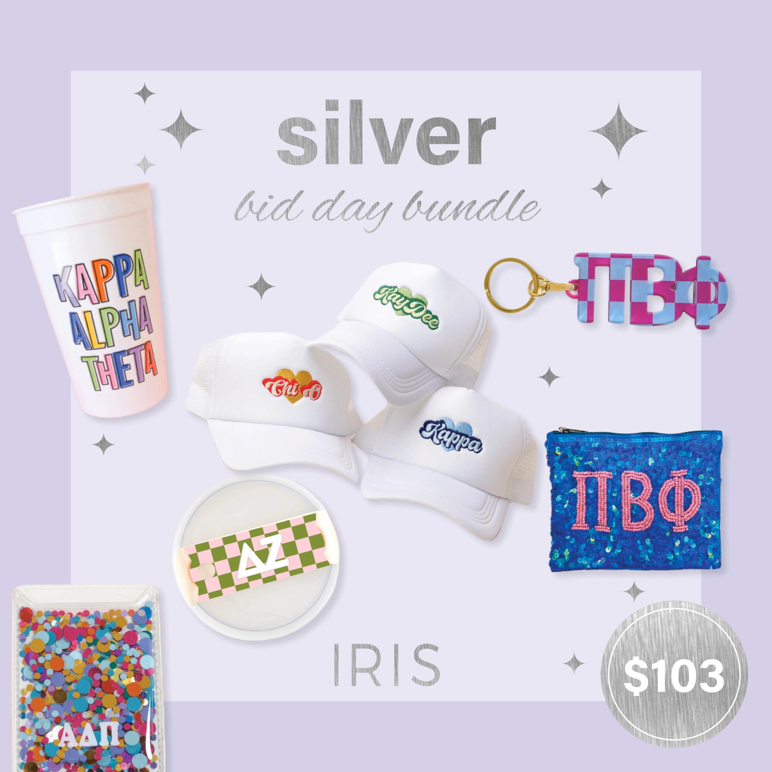 Silver Bid Day Bundle | iris | Iris Gifts & Décor