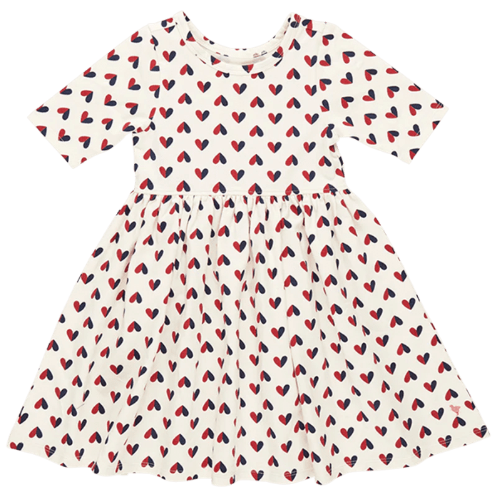 Organic Steph Dress – Half Hearts | Pink Chicken | Iris Gifts & Décor