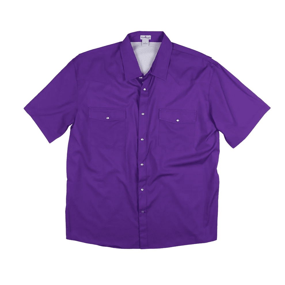 Men’s Gameday Purple Pearl Snap Shirt | Blue Quail | Iris Gifts & Décor