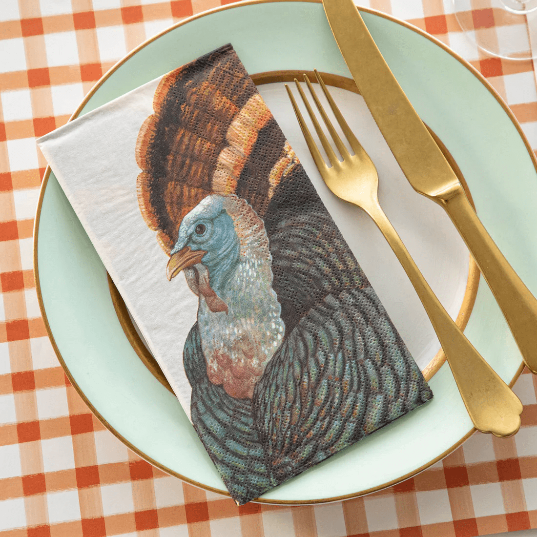 Heritage Turkey Guest Napkin | Hester & Cook | Iris Gifts & Décor