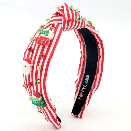 Peppermint Stripe Poppyland Headband | Poppyland | Iris Gifts & Décor