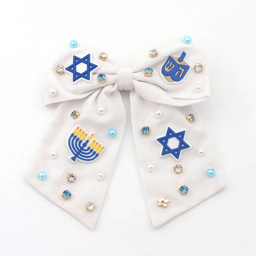 Happy Hanukkah Poppyland Bow | Poppyland | Iris Gifts & Décor