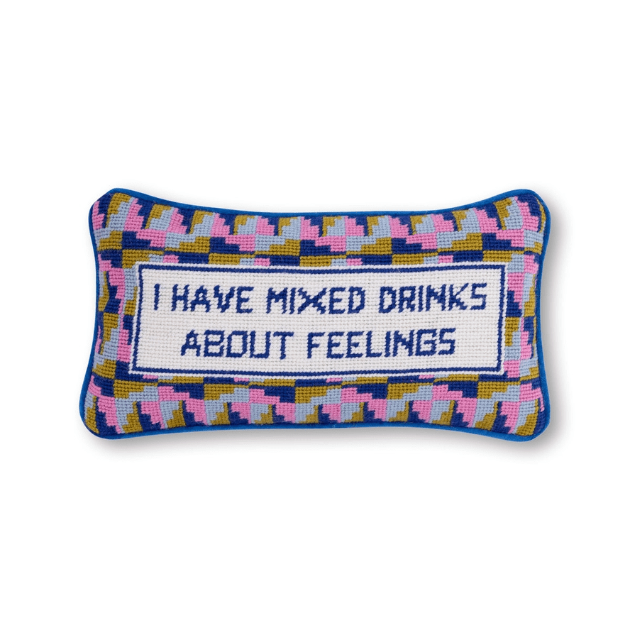 Needlepoint Pillow – Mixed Drinks | Furbish Studio | Iris Gifts & Décor