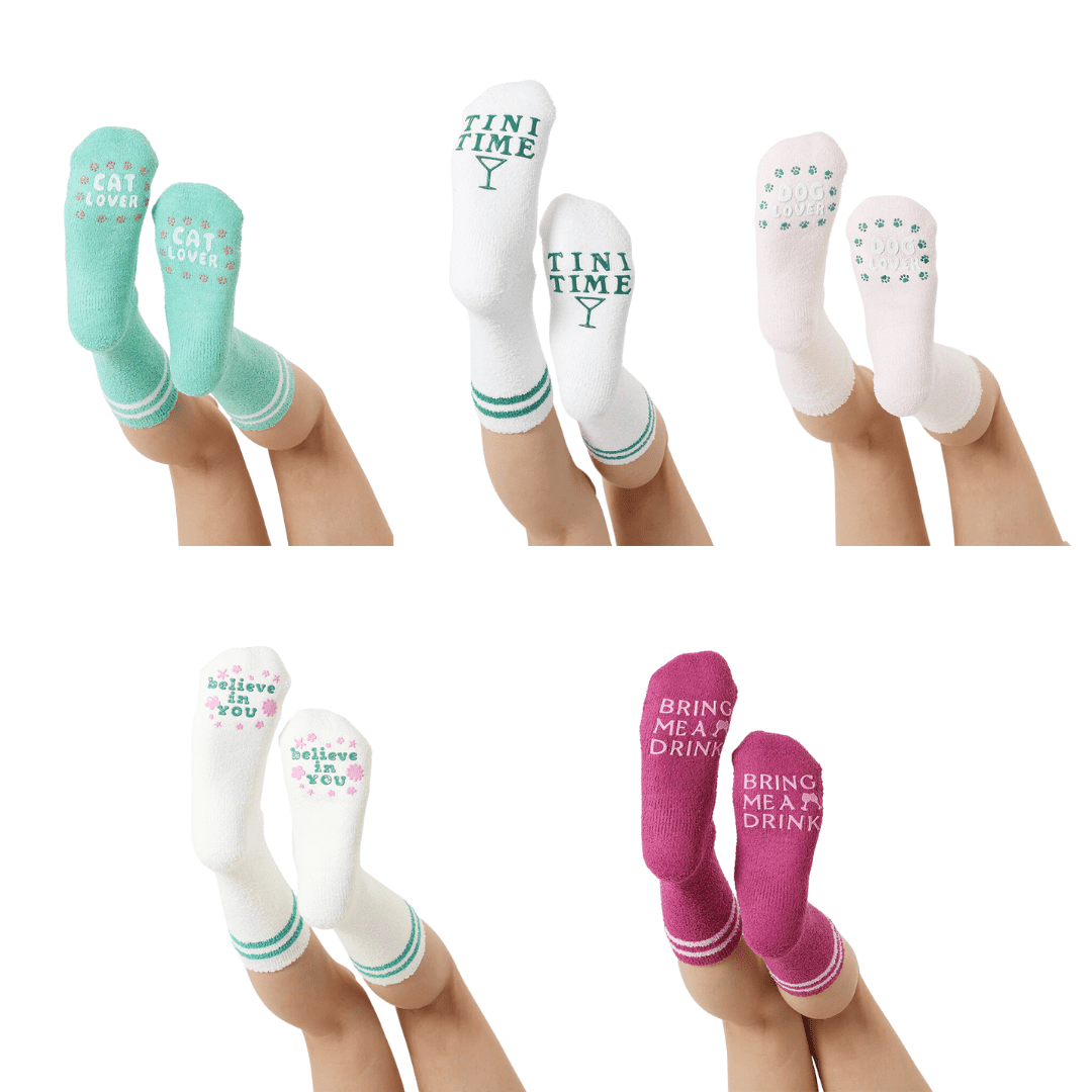 Fuzzy Crew Socks | Living Royal | Iris Gifts & Décor