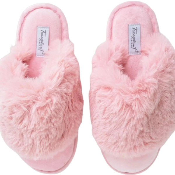 Furry Slippers - Pink