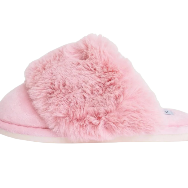 Furry Slippers - Pink - Image 2