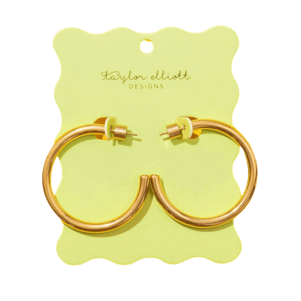 Hoop Earrings - Large - Gold-Plated - Terry