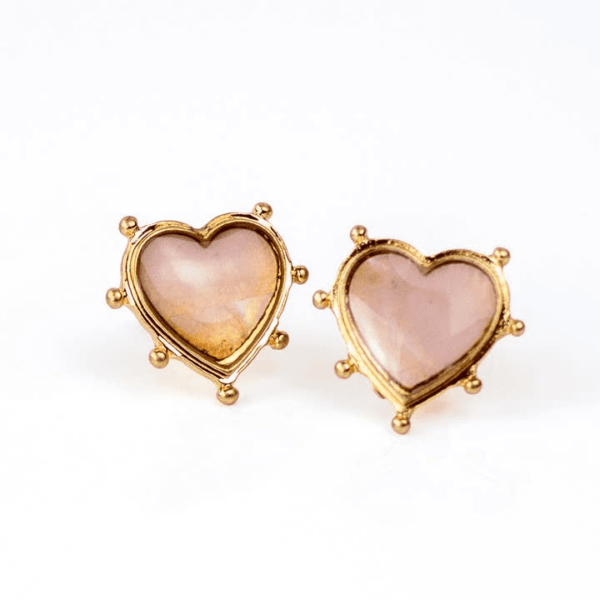 Alma Heart Stud Earrings