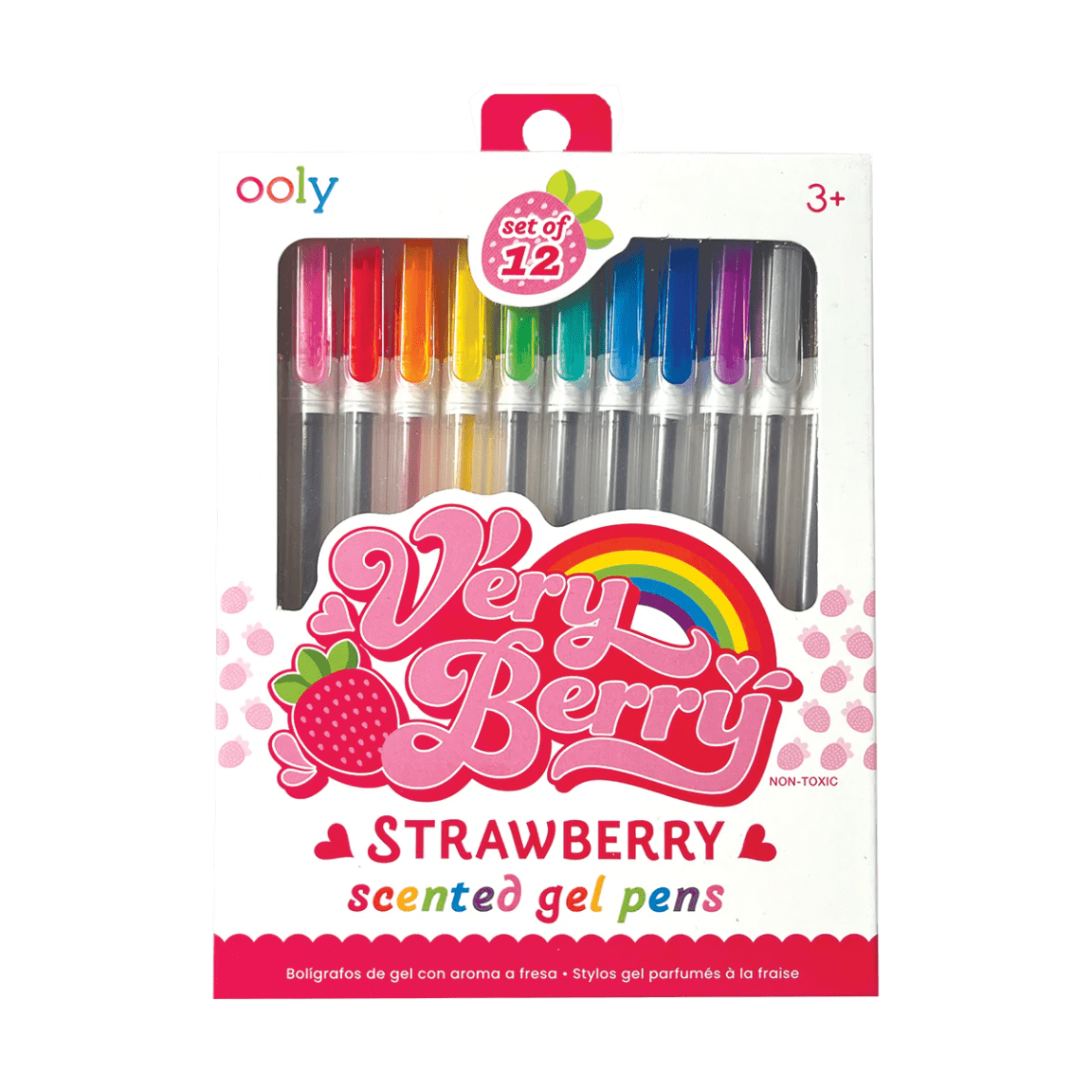 Very Berry Strawberry Scented Gel Pens-S/12 | Ooly | Iris Gifts & Décor