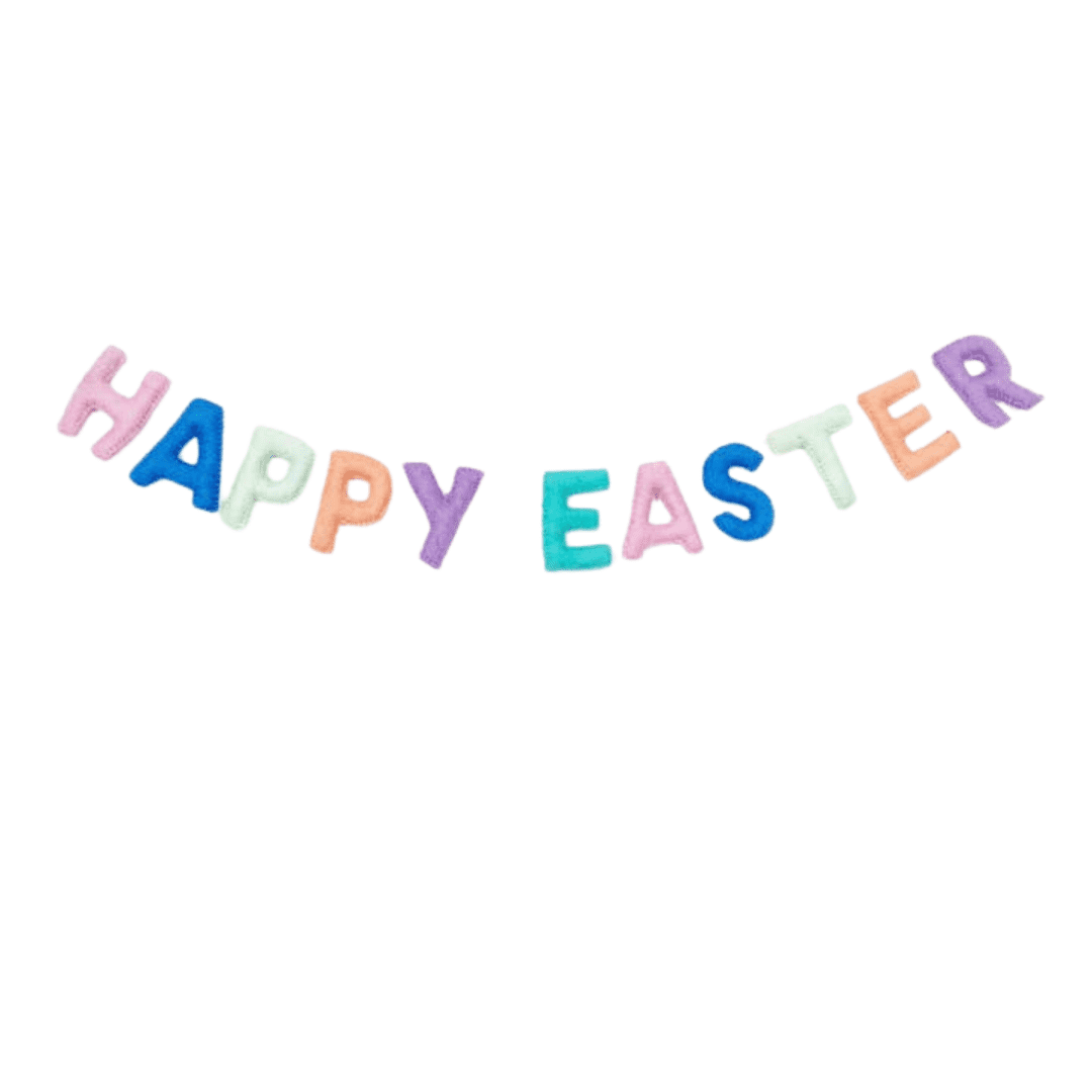 Happy Easter Felt Banner | Glitter Party Co | Iris Gifts & Décor