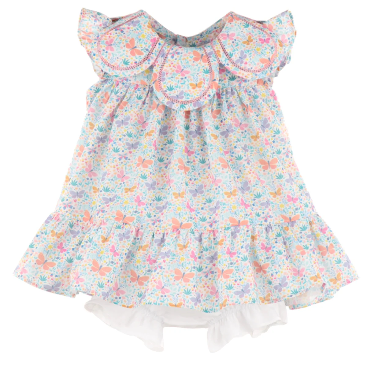 Sophie & Lucas The Pumpkin Ruffle Dress, Pink