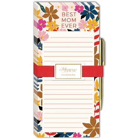 Mom Floral Magnetic Pad With Pen | Lady Jayne | Iris Gifts & Décor