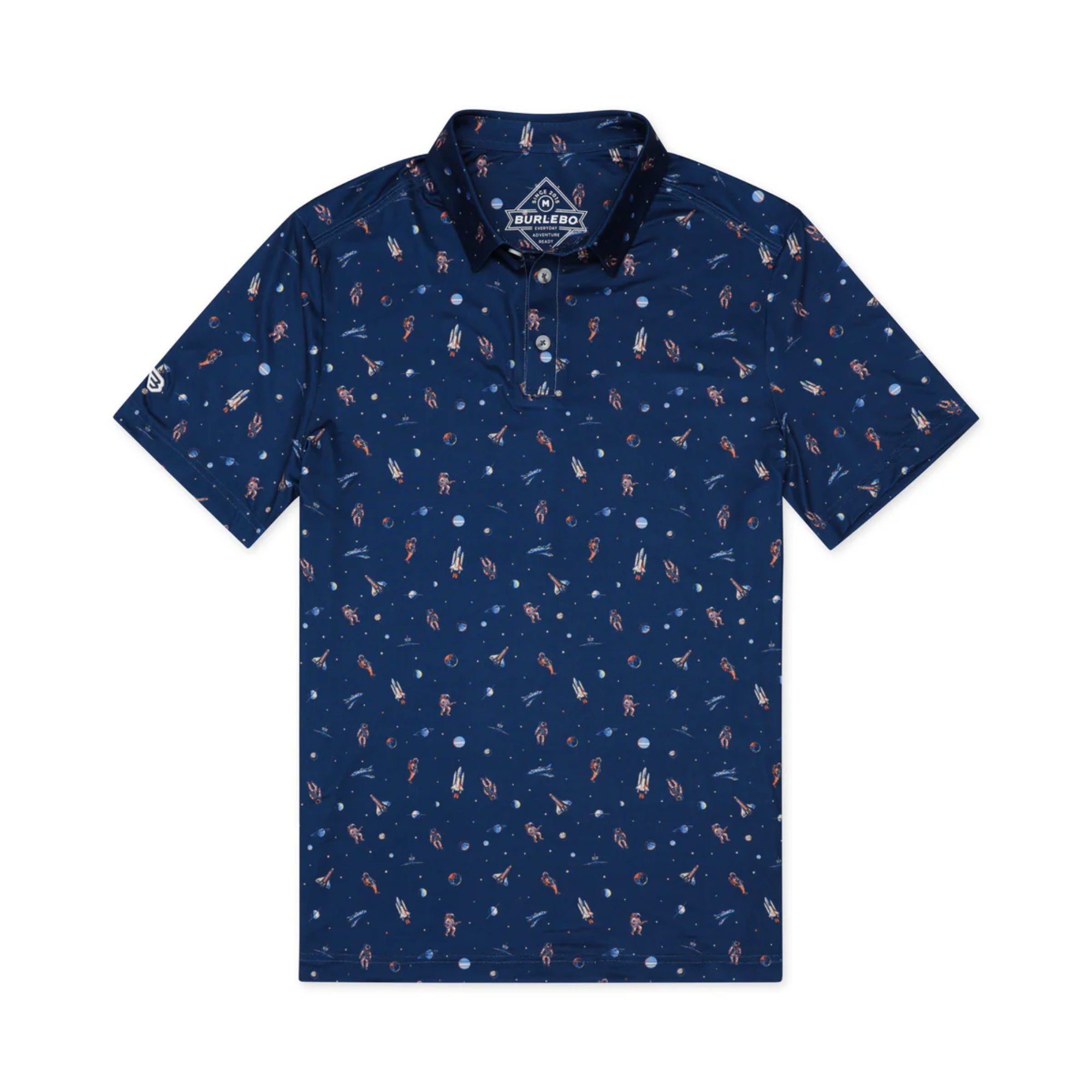 Performance Polo-To the Moon-Navy | Burlebo | Iris Gifts & Décor